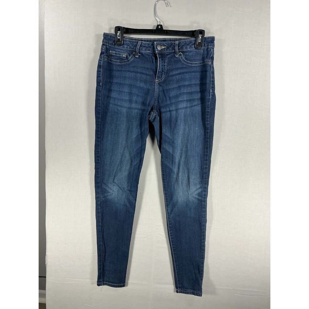 Faded Glory Women's Jeans - Stretch Cuffed Skinny Jegging - Sz 6 30L